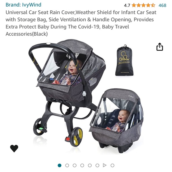 Universal Car Seat Rain Cover - Picture 5 of 5